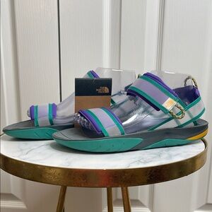 The North Face NWT Teal and Purple Sandals